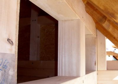 Holz-Rohbau: Drempel unter dem Dach
